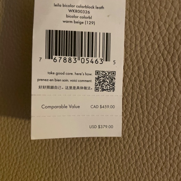 KATE SPADE Leila bicolor color block leather bag NWT♥️ - Picture 5 of 5